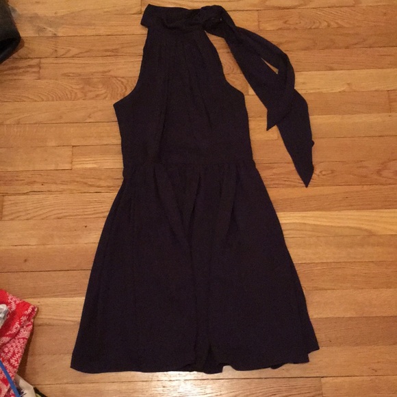 Express Tie Neck Halter Dress 2 - Picture 3 of 3